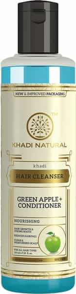 Khadi Natural Green Apple + Conditioner Hair Cleanser 210 Ml
