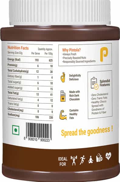 Pintola Choco Spread Creamy Peanut Butter 1Kg Jar