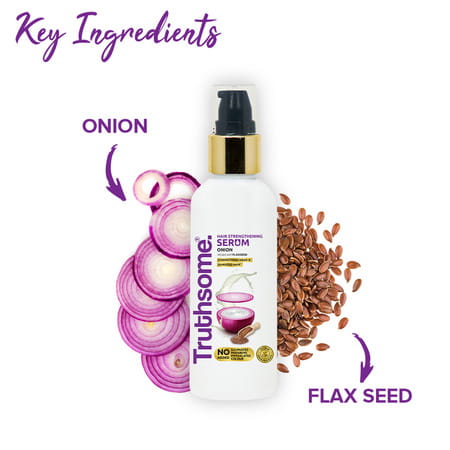 Truthsome Hair Strengthening Serum With Onion & Infused With The Flaxseed Oil | 100 Ml