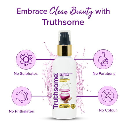 Truthsome Hair Strengthening Serum With Onion & Infused With The Flaxseed Oil | 100 Ml