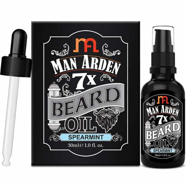Man Arden 7X Beard Oil 30Ml (Spearmint) - 7 Premium Oils Supports Beard Growth & Nourishment