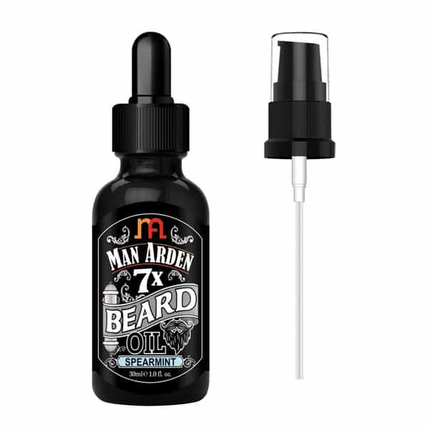 Man Arden 7X Beard Oil 30Ml (Spearmint) - 7 Premium Oils Supports Beard Growth & Nourishment