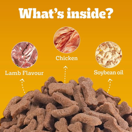 Pedigree Biscrok Biscuits (Above 4 Months) Dog Treats | Lamb Flavour | 900 G