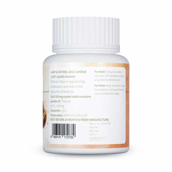 Jeena Sikho Triphala Tablets | Improves Bowel Wellness | Relieves Constipation | 60 Tablets