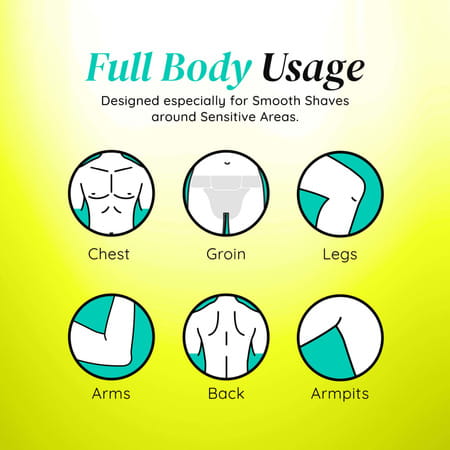 Letsshave Body And Groin Razor For Men