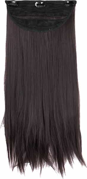 Streak Street Clip-In 24" Dark Brown Straight Hair Extensions