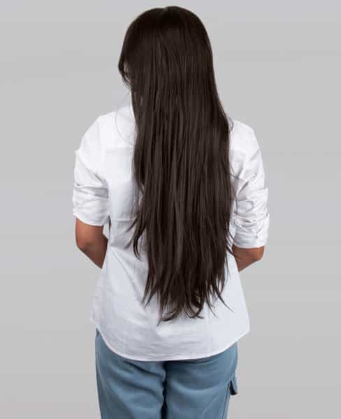Streak Street Clip-In 24" Dark Brown Straight Hair Extensions