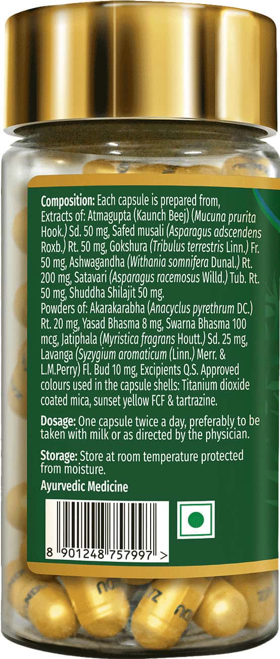 ZANDU ASHWAGANDHA GOLD PLUS | REDUCES STRESS & CORTISOL | IMPROVES SLEEP & MUSCLE RECOVERY | 60 CAPS
