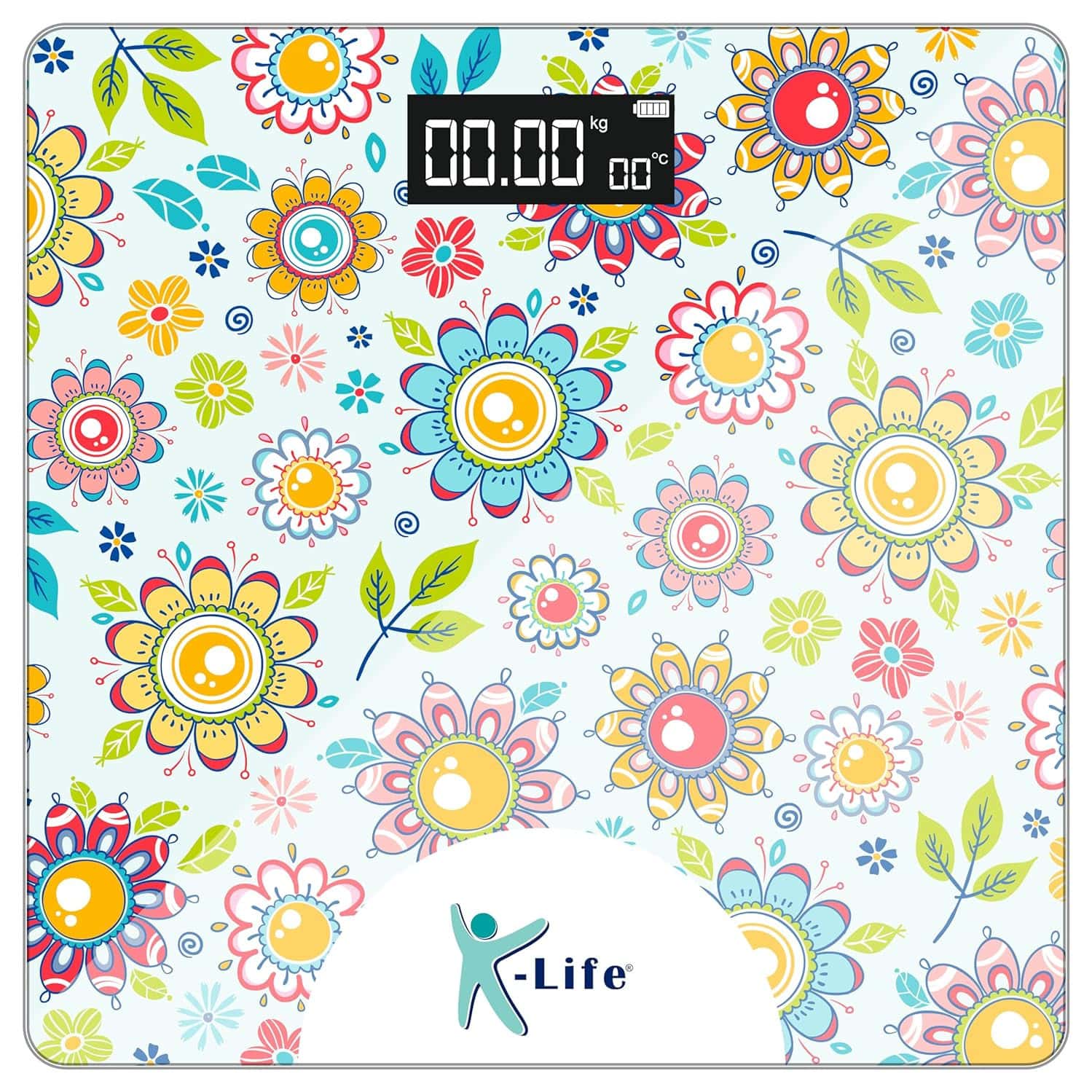 K-life Ws-108 Digital Body Weight Machine For Home | High Precision Weighing Scale | 180kg Capacity