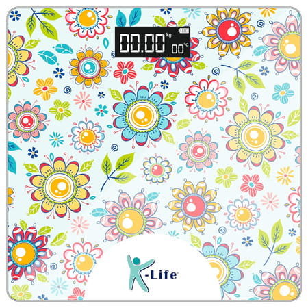 K-Life Ws-108 Digital Body Weight Machine For Home | High Precision Weighing Scale | 180kg Capacity