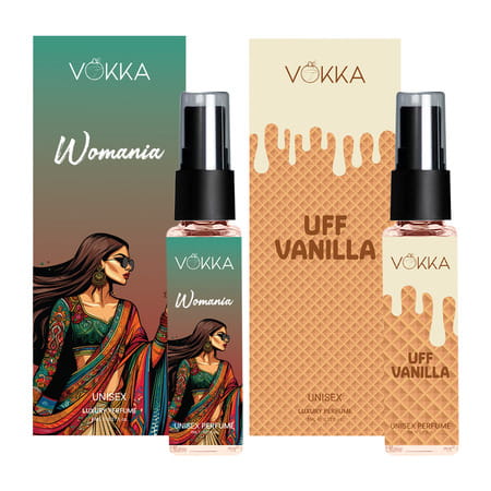 Vokka Uff Vanilla & Womania 8Ml Each Luxury Long Lasting Unisex Perfume | Eau De Parfum