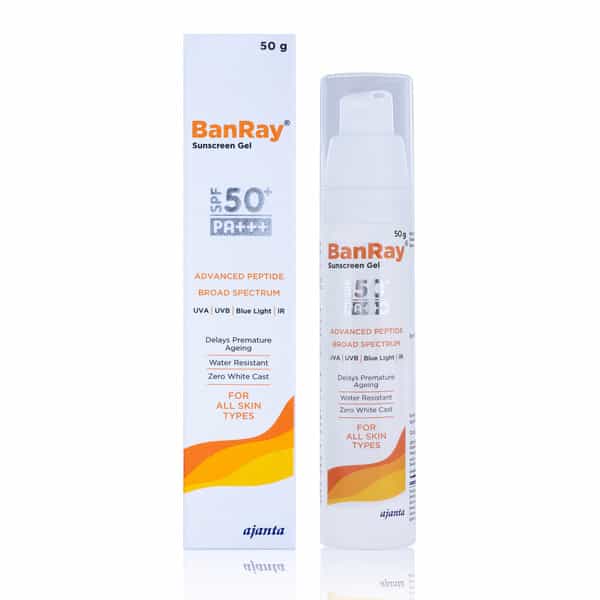 Banray Sunscreen Gel | Spf 50+ | For All Skin Types |50 Gm