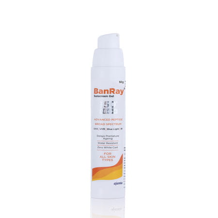 Banray Sunscreen Gel | Spf 50+ | For All Skin Types |50 Gm