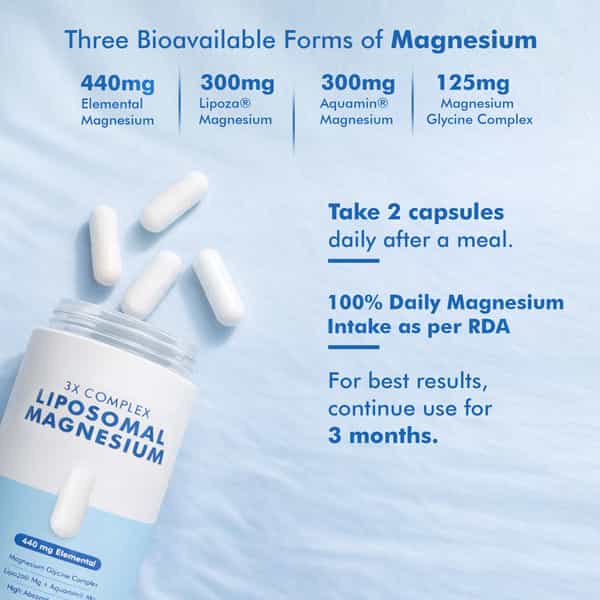 Dr. Morepen 3X Complex Liposomal Magnesium Supplement - 60 Capsules