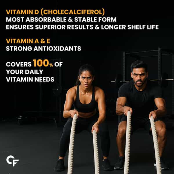 Carbamide Forte 5X Omega 3 Fish Oil With Vitamins A | D | E & Aloe Vera 60 Softgels For Men & Women