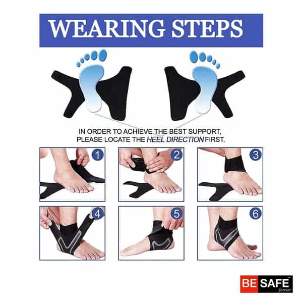 Besafe Forever Ankle Support Neo Compression Protection | M | Pack Of 2