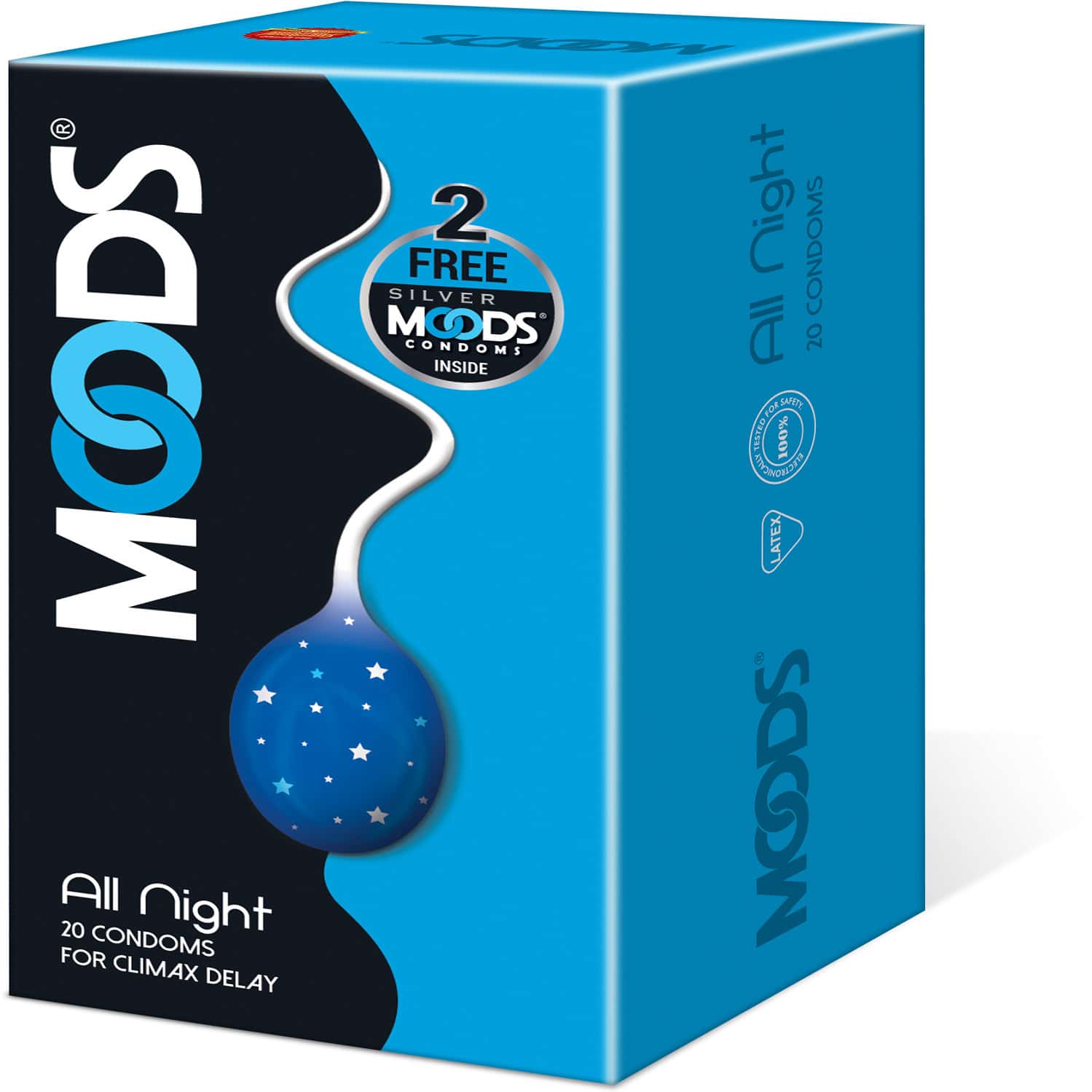 Buy MOODS ALLNIGHT CONDOMS PACK OF 20'S Online & Get Upto 60 OFF at