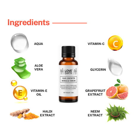 Love Earth Nail Growth Miracle Serum - 10Ml