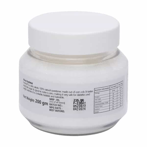 So Sweet Erythritol Powder 200Gm Sugar Free 100% Natural Sweetener For Diabetes (Pack Of 3)