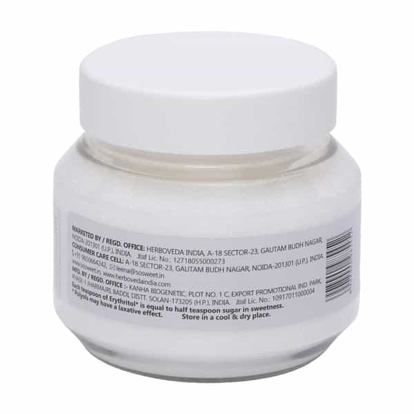 So Sweet Erythritol Powder 200Gm Sugar Free 100% Natural Sweetener For Diabetes (Pack Of 3)