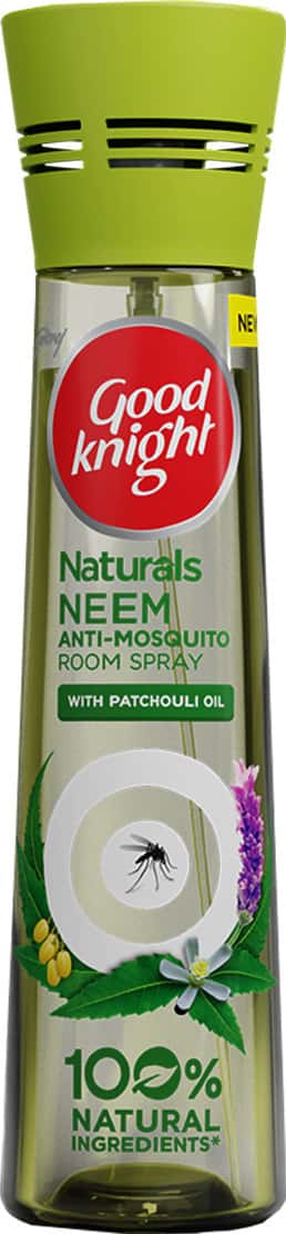 Godrej Good Knight Naturals Neem Anti Mosquito Room Spray With Patchouli Oil - 150ml