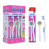 Maxi Milky White Baby Toothbrush And Tongue Cleaner-Oral Hygiene Kit (Pack Of 12)