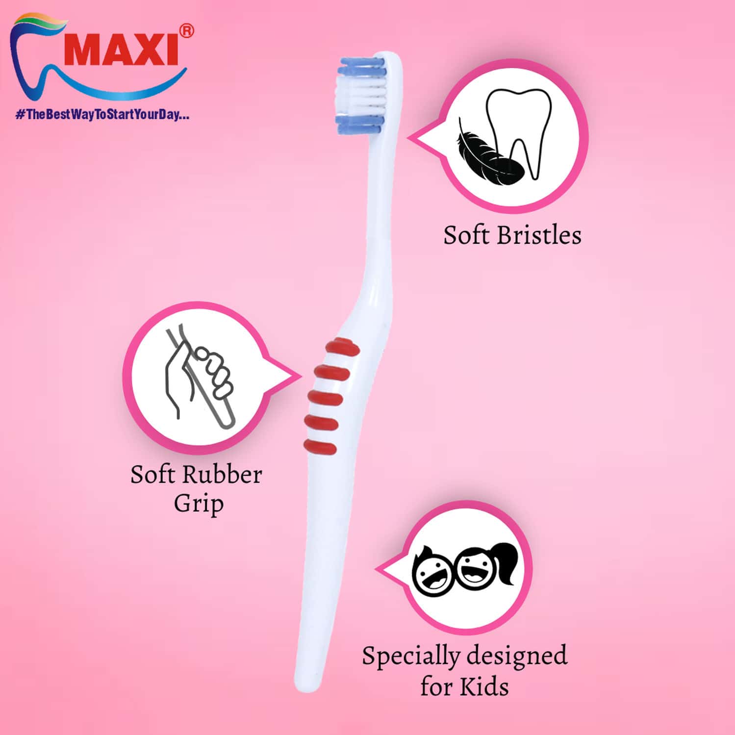Buy MAXI MILKY WHITE BABY TOOTHBRUSH AND TONGUE CLEANERORAL HYGIENE
