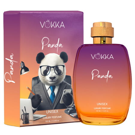 Vokka Panda 100ml | Luxury Long Lasting Perfume For Men & Women | Sweet Amber Scent Eau De Parfum