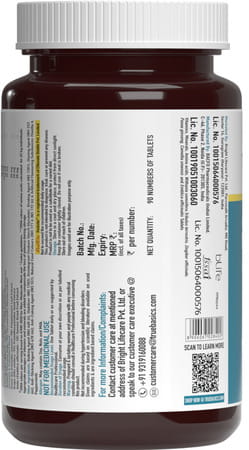 Truebasics Advanced Multivitamin For Sports & Fitness (90 Tablets) | With Amino Acid