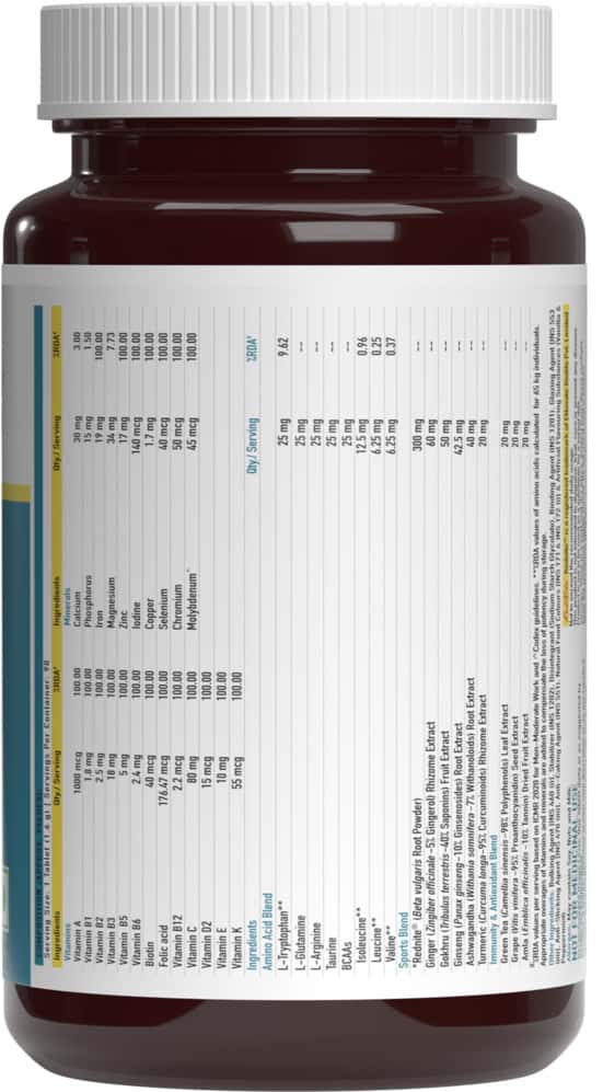 Truebasics Advanced Multivitamin For Sports & Fitness (90 Tablets) - Image 10