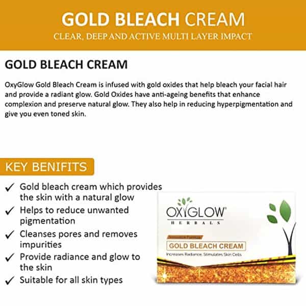 Oxyglow Herbals Gold Bleach Cream 300G