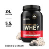 Optimum Nutrition (On) Gold Standard 100% Whey Protein Cookies & Cream Flavour Jar Of 907gm Powder