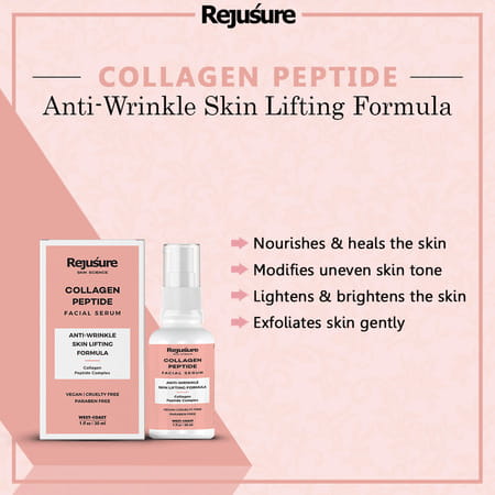 Rejusure Collagen Peptide Face Serum For Enhance Skin Elasticity Anti Wrinkles 30 Millilitre