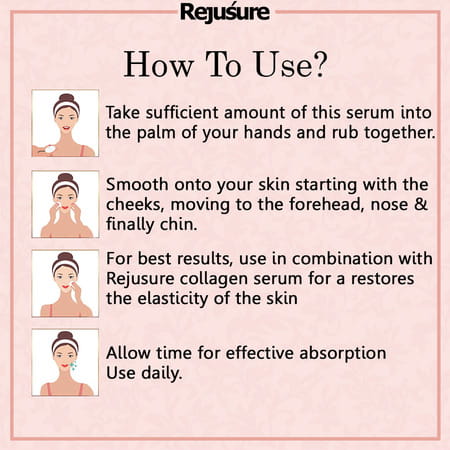 Rejusure Collagen Peptide Face Serum For Enhance Skin Elasticity Anti Wrinkles 30 Millilitre