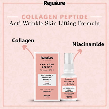 Rejusure Collagen Peptide Face Serum For Enhance Skin Elasticity Anti Wrinkles 30 Millilitre