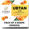 Rivona Naturals Ubtan Soap For Skin | Natural Organic Handmade Soap (Pack Of 3)
