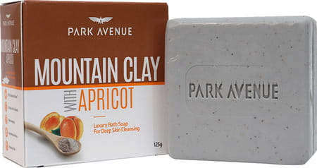 Park Avenue Mountain Clay With Apricot Luxury Soap -125gm (Buy 3 Get 1 Free)