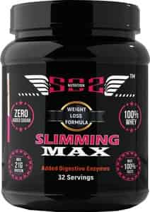 Sos Nutrition Slimming Max Weight Loss Strawberry Whey Protein - 909g (skin Glow Healthy Hair)