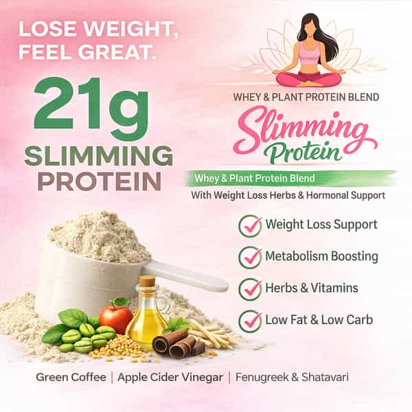 Sos Nutrition Slimming Max Weight Loss Strawberry Whey Protein - 909G (Skin Glow Healthy Hair)