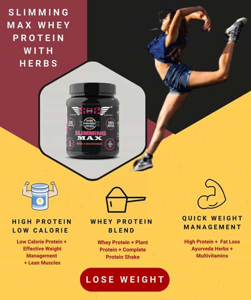 Sos Nutrition Slimming Max Weight Loss Strawberry Whey Protein - 909G (Skin Glow Healthy Hair)