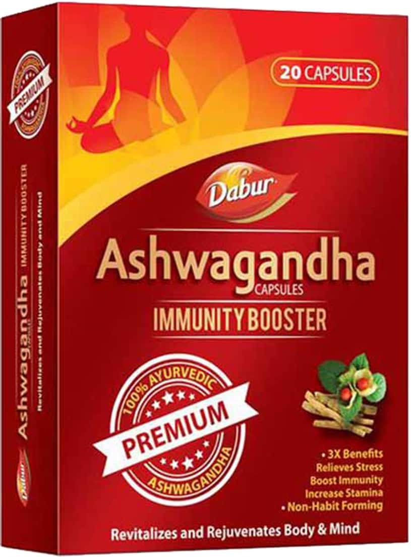 Dabur Ashwagandha Capsules- Immunity Booster- 10 Capsules