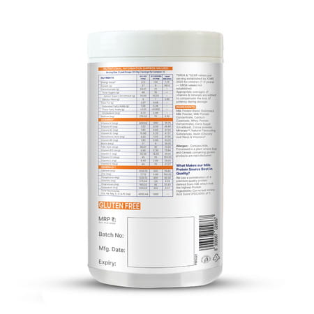 Gritzo Supermilk Growth (7-12Y Boys) | 9G Protein (Double Chocolate | 400G) | Zero Refined Sugar