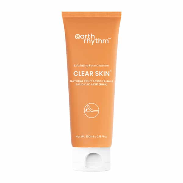 Earth Rhythm Exfoliating Face Cleanser With Ahas & Bhas - 100 Ml