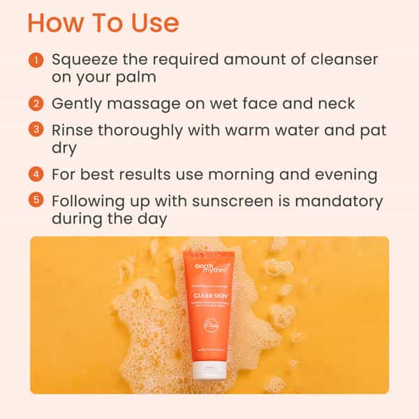 Earth Rhythm Exfoliating Face Cleanser With Ahas & Bhas - 100 Ml
