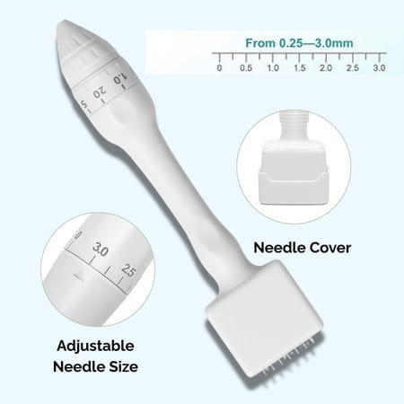 Ktein Derma Microneedle Stamp For Hair Growth And Skin Repair | Needles 0.25Mm To 3.0Mm - (1 Unit)