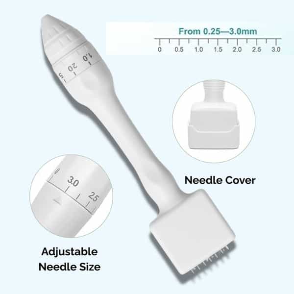 Ktein Derma Microneedle Stamp For Hair Growth And Skin Repair | Needles 0.25Mm To 3.0Mm - (1 Unit)