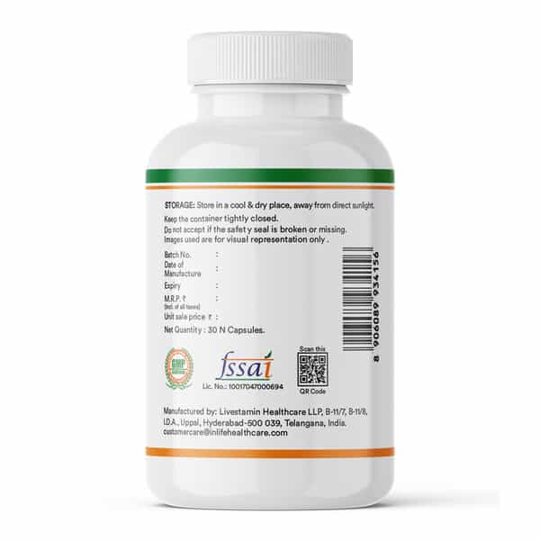 Inlife Prebiotic And Probiotics Forte Supplement | 25 Billion Cfu With 14 Strains - 30 Veg Capsules