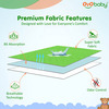 Oyo Baby Waterproof Bed Protector Baby Dry Sheet Large Light Green (100 Cm X 140 Cm)