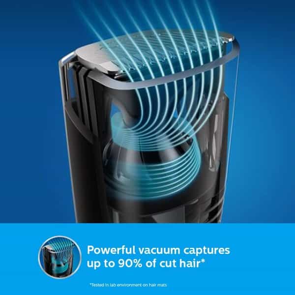 Philips Bt7501/15 Cordless & Corded Vacuum Beard Trimmer (Black)