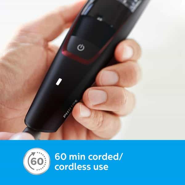 Philips Bt7501/15 Cordless & Corded Vacuum Beard Trimmer (Black)